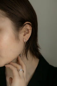 ダブルライン シルバーピアス Silver925