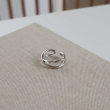 画像をギャラリービューアに読み込む, バイカラーパール シルバーリング Silver925
