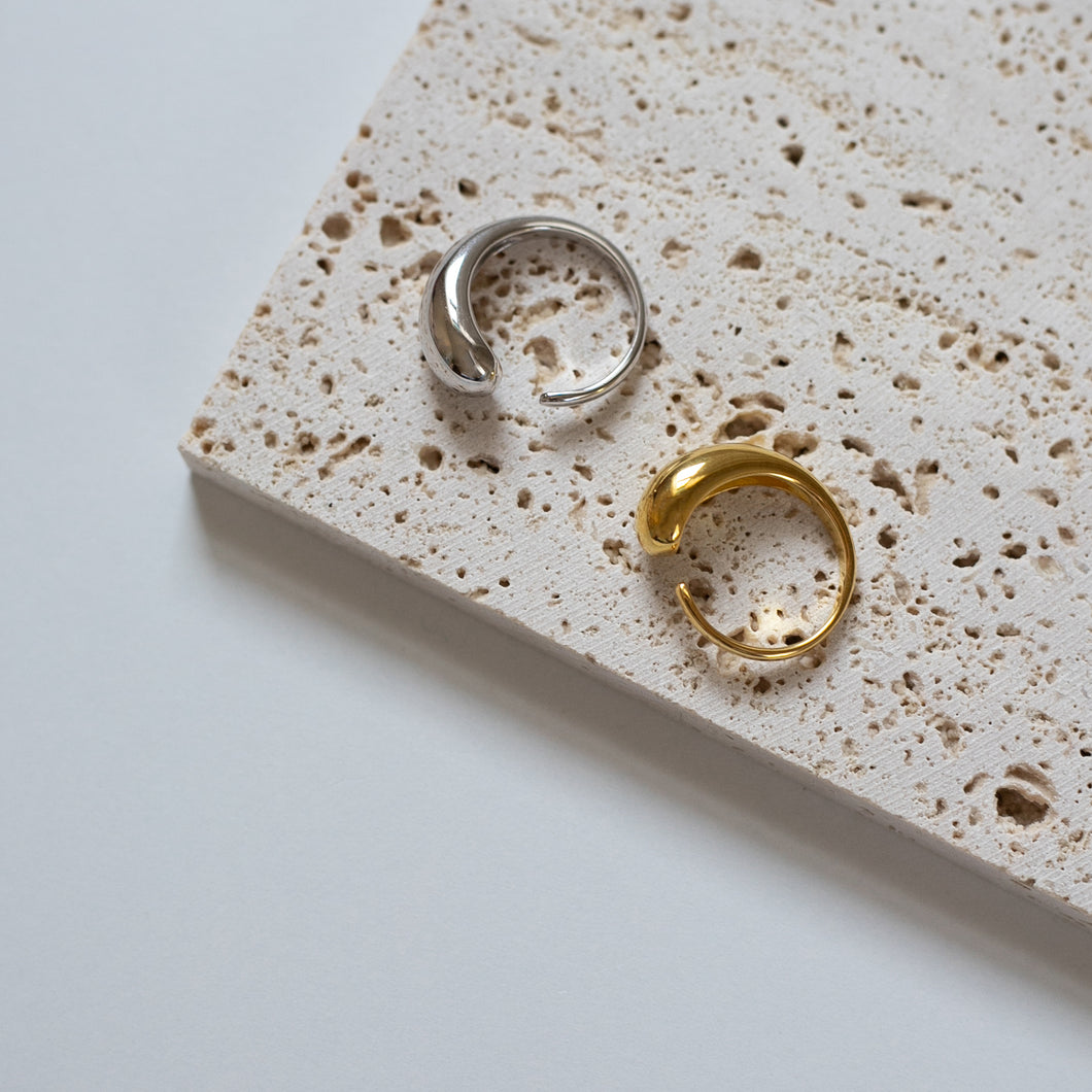 ボリュームドロップ シルバーリング Silver925