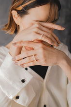 画像をギャラリービューアに読み込む, 淡水パールチェーン シルバーリング Silver925
