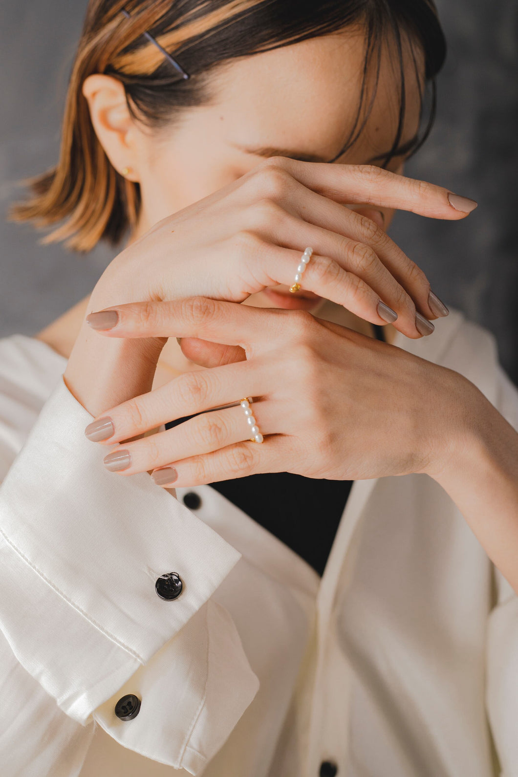 淡水パールチェーン シルバーリング Silver925