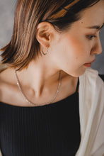画像をギャラリービューアに読み込む, シンプルリキッドフープ シルバーピアス Silver925

