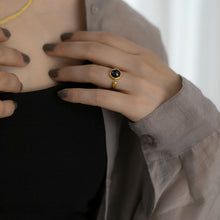 画像をギャラリービューアに読み込む, ネイビーストーン シルバーリング Silver925
