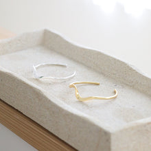 画像をギャラリービューアに読み込む, シンプルウェーブ シルバーバングル Silver925
