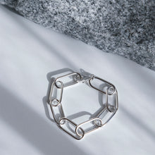 画像をギャラリービューアに読み込む, ワイドチェーン シルバーブレスレット Silver925
