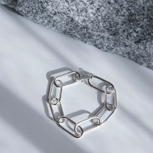 画像をギャラリービューアに読み込む, ワイドチェーン シルバーブレスレット Silver925
