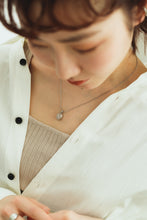 画像をギャラリービューアに読み込む, オーバルストーン シルバーネックレス Silver925
