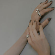 画像をギャラリービューアに読み込む, フラットチェーン シルバーリング Silver925
