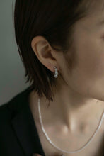 画像をギャラリービューアに読み込む, パールツイスト シルバーピアス Silver925
