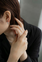 画像をギャラリービューアに読み込む, シンプルスクエア シルバーピアス Silver925
