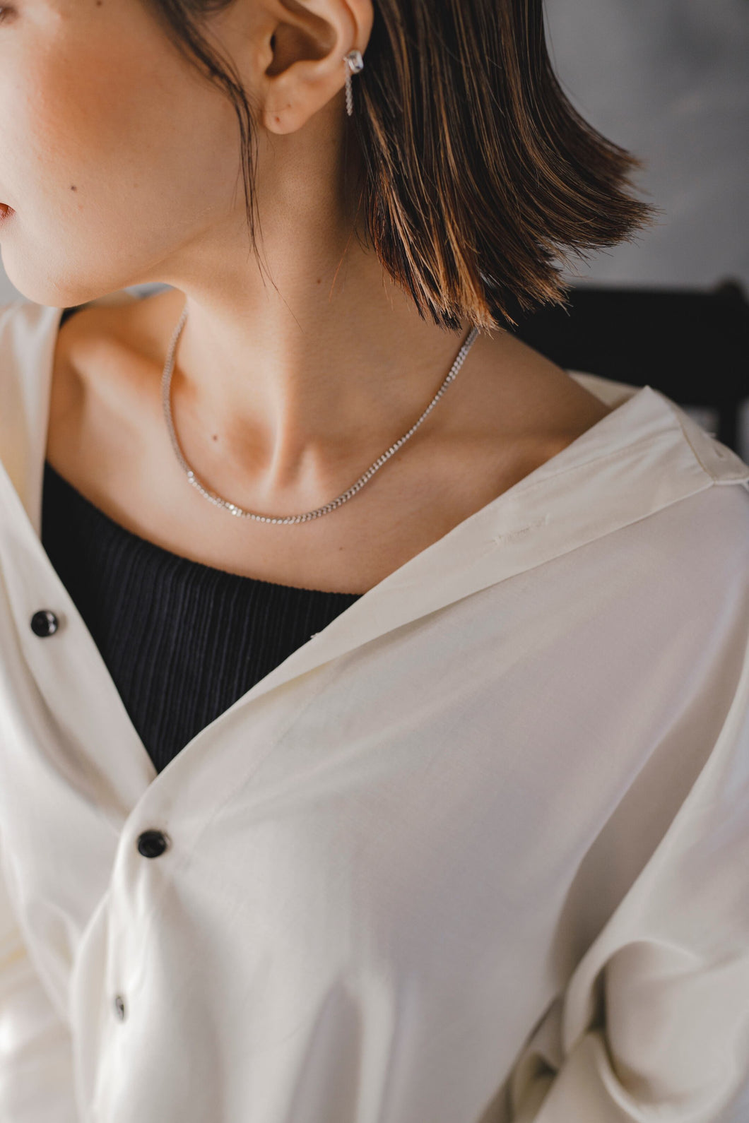 タイトチェーン シルバーチョーカー Silver925