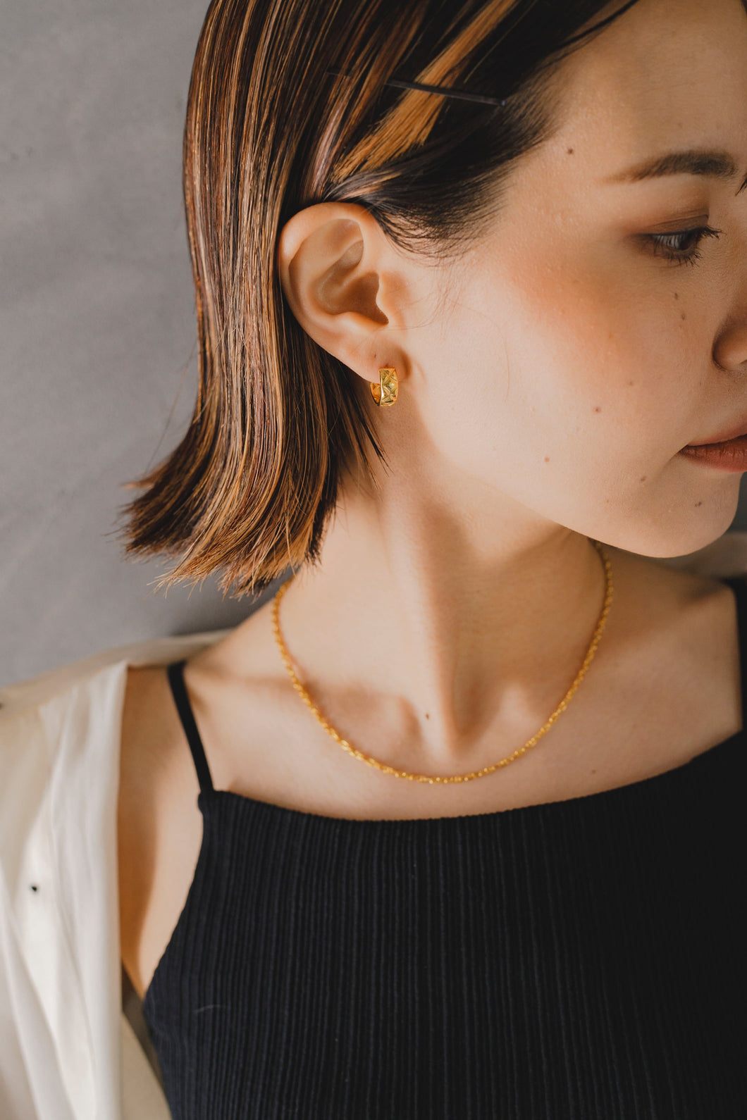 キルティング シルバーピアス Silver925