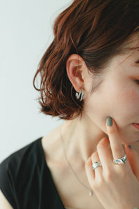 トリプルレイヤー シルバーピアス Silver925