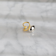 画像をギャラリービューアに読み込む, バイカラードロップ シルバーリング Silver925
