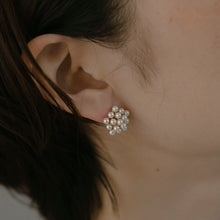 画像をギャラリービューアに読み込む, パールブーケ シルバーピアス Silver925
