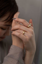 画像をギャラリービューアに読み込む, ボリュームダブルドロップ シルバーリング Silver925
