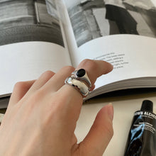 画像をギャラリービューアに読み込む, ブラックオニキス シルバーリングセット Silver925
