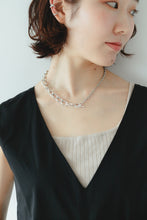 画像をギャラリービューアに読み込む, ハーフチェーン シルバーネックレス Silver925
