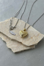 画像をギャラリービューアに読み込む, バイカラーハート シルバーネックス Silver925
