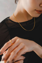 画像をギャラリービューアに読み込む, スリムフラットチェーン シルバーネックレス Silver925
