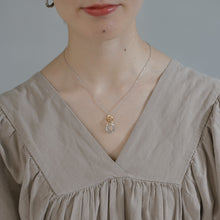 画像をギャラリービューアに読み込む, バイカラーサークル シルバーネックレス Silver925
