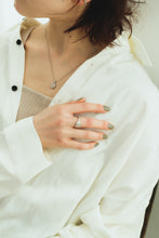 画像をギャラリービューアに読み込む, オーバルストーン シルバーネックレス Silver925
