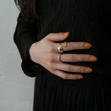 画像をギャラリービューアに読み込む, バイカラードロップ シルバーリング Silver925
