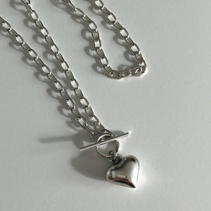 ハートチェーン シルバーネックレス Silver925
