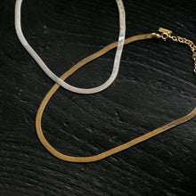 画像をギャラリービューアに読み込む, ワイドスネークチェーン シルバーチョーカー Silver925
