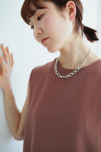 画像をギャラリービューアに読み込む, ハーフチェーン シルバーネックレス Silver925
