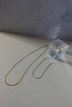 画像をギャラリービューアに読み込む, スリムフラットチェーン シルバーネックレス Silver925
