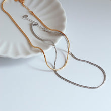 画像をギャラリービューアに読み込む, ラインスネークチェーン シルバーネックレス Silver925
