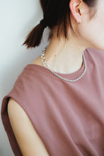 画像をギャラリービューアに読み込む, ハーフチェーン シルバーネックレス Silver925
