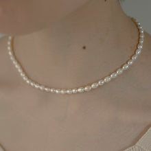 画像をギャラリービューアに読み込む, シンプル淡水パール シルバーチョーカー Silver925
