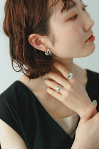 トリプルレイヤー シルバーピアス Silver925