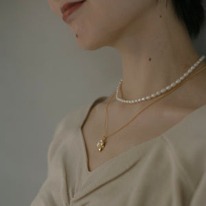 パールフラワー シルバーネックレス Silver925