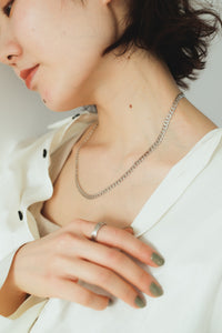 フラットチェーン シルバーネックレス Silver925