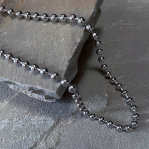 ボリュームボールチェーン シルバーネックレス Silver925