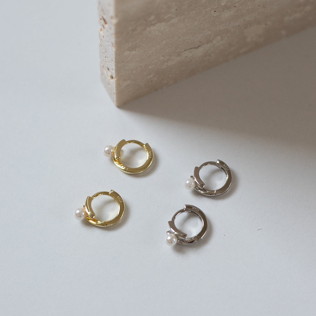 スモールパール シルバーピアス Silver925