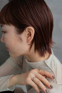 シンプルドロップ シルバーピアス Silver925