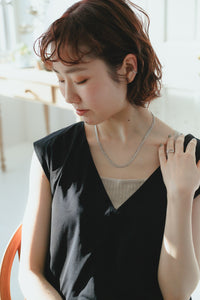 フラットチェーン シルバーネックレス Silver925