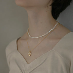 パールフラワー シルバーネックレス Silver925