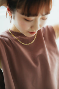 フラットチェーン シルバーネックレス Silver925