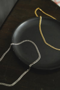 フラットチェーン シルバーネックレス Silver925